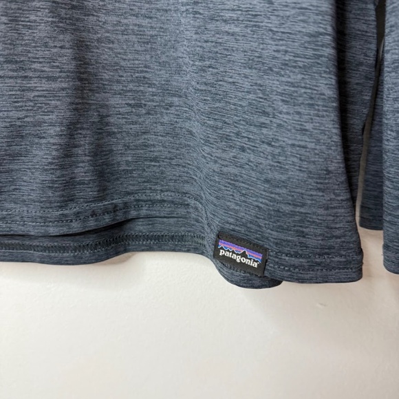 Patagonia Hoodie Blue Heather Capilene Cool Daily Hoody Shirt Long Sleeve - Picture 2 of 4